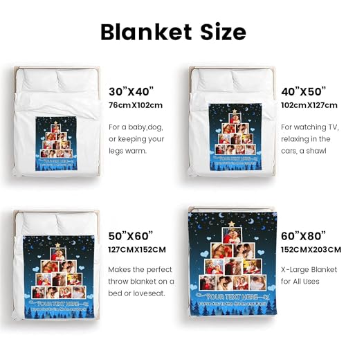 Gift for Couples Customized Picture Collage Throw Blanket for Adult Personalized Soft Flannel Blanket Using My Own Photo Comfy Blanket for Wife Husband Girlfriend Boyfriend Made in USA - color: Style 19