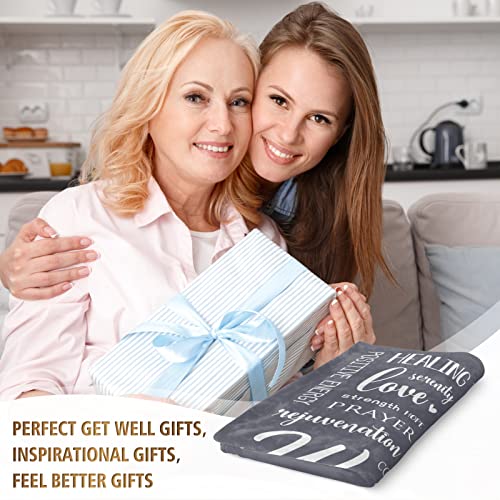 Warm Hugs Healing Blanket, Get Well Gifts for Women Men | Cancer Care, Chemo, After Surgery, Get Well Soon, Thinking of You Gifts, Soft Throw Blanket 60" x 80'' - color: Grey, size: 60"x80"