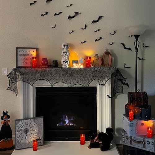 Flickering Flameless Candles with Remote Timer, 6pcs LED Battery Operated Candles with Embedded String Lights Red, Same Size D3 H6 - color: Red