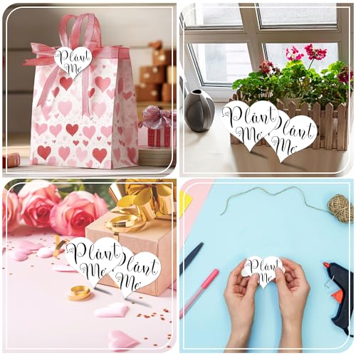 Heart Shaped Plantable Seed Paper, 50 Pieces, Wildflower Party Favors for Weddings, Showers, Birthdays, Memorials Garden Gifts