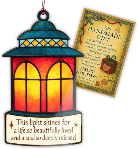 Memorial Christmas Ornaments 2026, Sympathy Gifts for Loss of Mother Father, in Memory of Loved One Gifts, Memorial Gifts for Loss of Mom Dad Son Husband, Heartfelt Holiday Remembrance Ornament