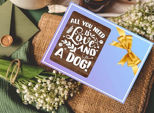 Dog Picture Frame, Cute Pet Wood Photo Frame, Dog Lover Gifts, Sympathy Gifts for Loss of Dog, All You Need Is Love And A Dog Frame, Pet Remembrance Gifts -c05 - style: Dog