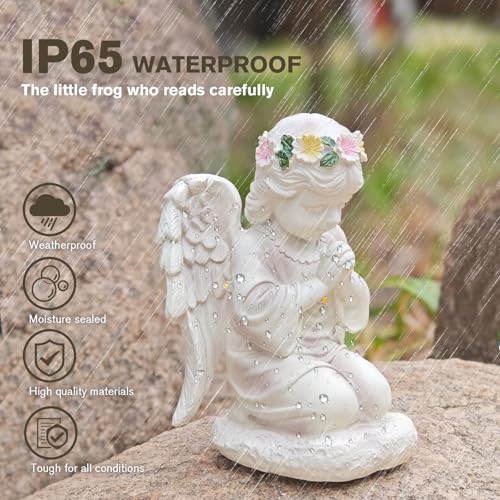Weather Resistant Angel Solar Outdoor Garden Statue Lights