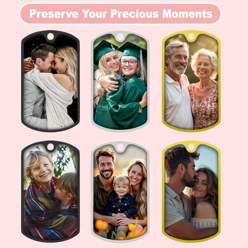 Custom Keychain with Picture Personalized Photo Keychain Gift for Father's Day Valentines Day Men Boyfriend - color: 1 Uv Color Photo + Optional Text Engraving