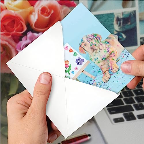 The Best Card Company - Pet Sympathy Card with Envelope - Animal Bereavement, Sorry for Loss - Dirty Dogs C7217ESRG - style: Dirty Dogs