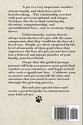 Pet Grief Journal Pomeranian: Guided Prompt Keepsake Workbook