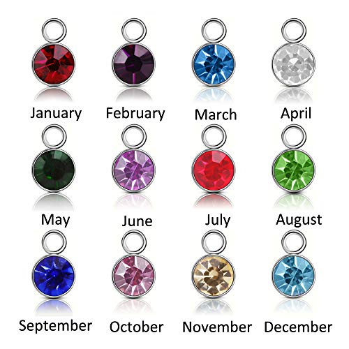 God has You in his arms with Angel Wing Charm Cremation Ashes Jewelry Keepsake Memorial Urn Necklace with Birthstone Crystal - color: October