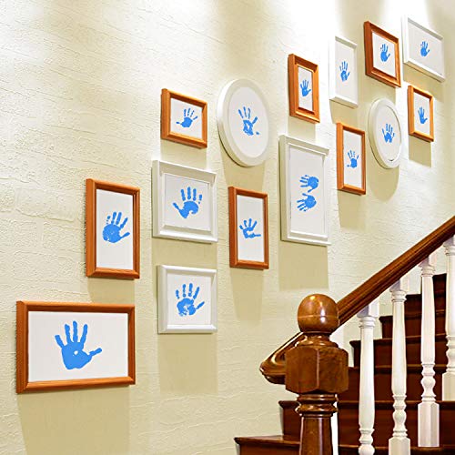 Ink Pad, 5x4'' Washable Non-Toxic Ink Stamp Pad for Baby Footprint Handprint, Sky Blue - color: Sky Blue
