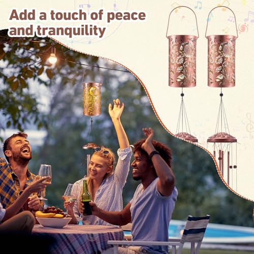Retisee Sunflower Solar Wind Chimes Outdoor Metal Sunflower Teacher Appreciation Gifts Solar Light Windchimes Outside Indoors Christmas Decoration Birthday Gift for Home Lawn Porch Patio Garden Yard - style: Sunflower