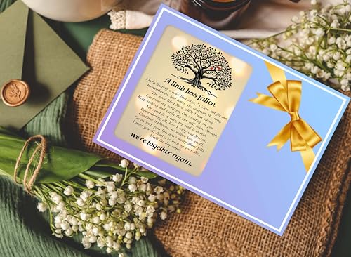Memorial Picture Frame, In Loving Memory Wood Photo Frame, Sympathy Gifts Bereavement Gifts for Loss of Mom Dad Grandparents, A Limb Has Fallen Frame, Funeral Remembrance Gifts -d11 - style: Memorial 05