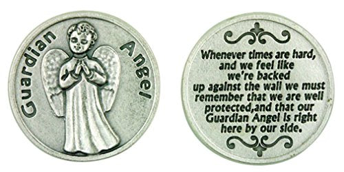 Remember That We are Well Protected Guardian Angel Pocket Token with Prayer
