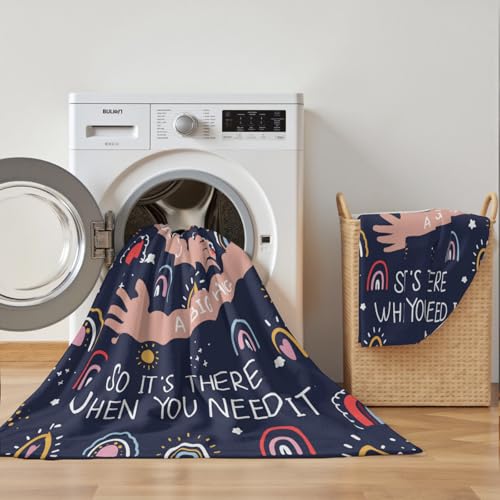 Giwawa Sending You a Big Hug Blanket Get Well Gifts for Women Men After Surgery/Cheer Up/Healing/Cancer Care/Comfort/Feel Better/Thinking of You/Inspirational/Sympathy Throw Blankets 50x60 - color: Hug