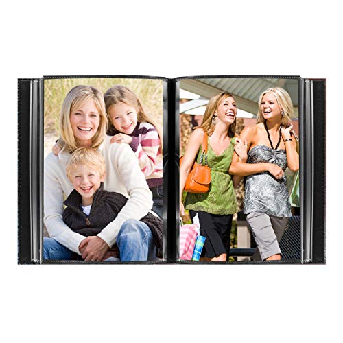 Pioneer Photo Albums NE4-100/BN 100-Pocket Scroll Embossed Sewn Leatherette 2-Tone Cover Photo Album, Brown (Pack of 6) - size: 5.25inchesx6.5inchesx2.125inches (Pack of 6)