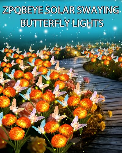 Solar Garden Lights Outdoor Waterproof Decorative 3 Pack