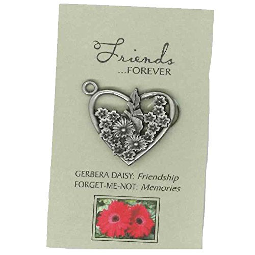 Memorial Tear Floral Heart Pocket Token - Memory Jewelry Gift Inspirational FHPT-MEM