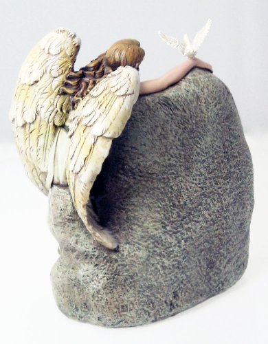 Joseph's Studio by Roman, 11.25" H in Memory Angle Garden Stone, Memorial Outdoor Decor