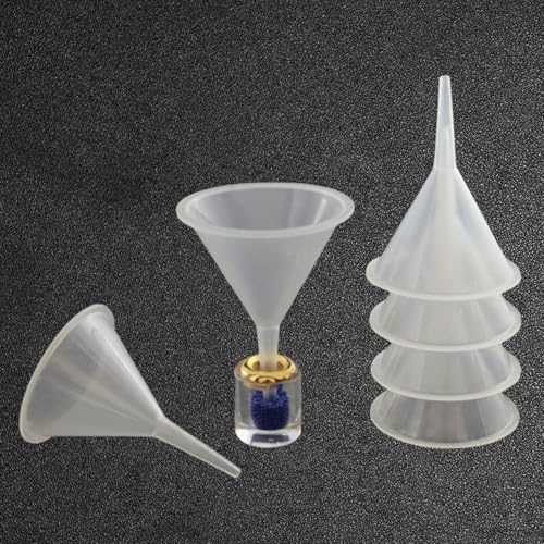 Small Funnel Kit, 9 Pack, 3 Sizes with Droppers for All Small Bottles