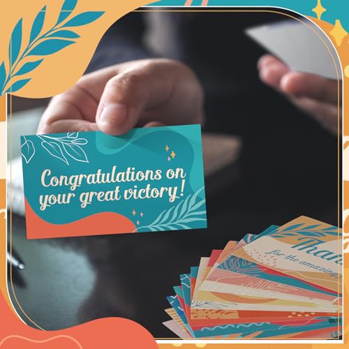 Yeaqee Employee Appreciation Cards Kudos Notes Motivational Blank,Retro - style: Retro