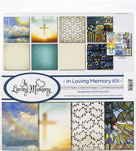Reminisce (REMBC) In Loving Memory Scrapbook Collection Kit, Multicolor