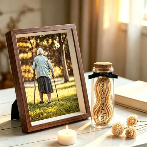 Memorial Gift Picture Frame for Loss of Loved One, Mother, Father, Grandpa, Grandma,Friend,In Loving Memory Keepsake Frame, Bereavement Sympathy Gifts (Brown) - color: Brown