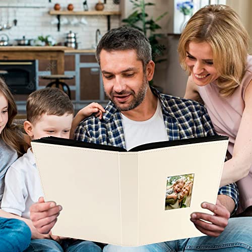Ywlake Photo Album 4x6 400 Pockets, Leather Photo Albums Holds 400 Vertical Pictures Only Beige - color: Beige, size: 400 Pockets