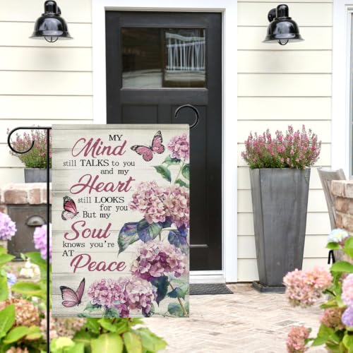 Memorial Garden Flag for Loss of Loved One, My Mind Still Talks to You