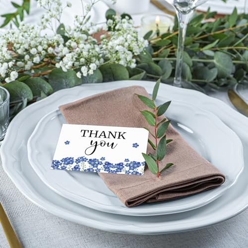 Marspark 25 Pack Sympathy Thank You Cards for Funeral with Envelopes Sticker and Message Memorial Bereavement Postcards for Loved Ones Family Friends Celebration of Life(Forget Me Not) - style: Forget Me Not