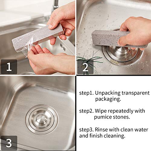 Chinco 6 Pcs Pumice Stick for Cleaning, Pumice Stone Stove Oven Toilet