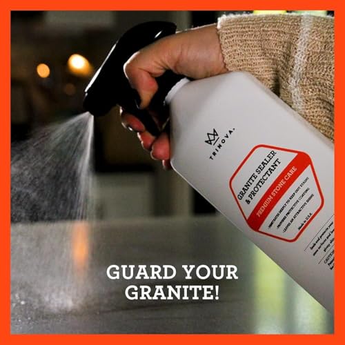 TriNova Granite Cleaner & Sealer Bundle, 18 fl oz Each | Two-step stone-care bundle for cleaning and sealing hard stone surfaces. - style: Protectant Bundle