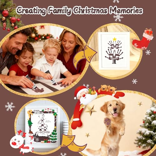 Baby Hand and Footprint Paint with Sponge Head, 2.54 fl oz, Non-Toxic & Acid-Free, Washable Baby Safe Paint for Newborn Keepsakes, Dog Nose & Paw Prints, Ideal New Mom Gift - Brown - color: Brown