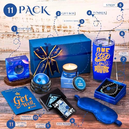 Get Well Soon Gift Baskets for Men&Women- Self Care Package/Brithday - After Surgery, Sympathy Gifts for Loss of Loved One, Thinking of You/Grief/Bereavement/Miscarriage Gifts