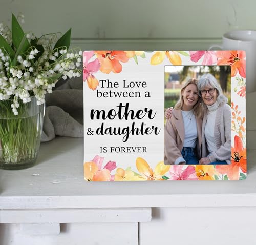 Mother Picture Frame Gifts From Daughter, Mother and Daughter Wooden Photo Frame, 4x6 inch Photo - style: Mother and Daughter