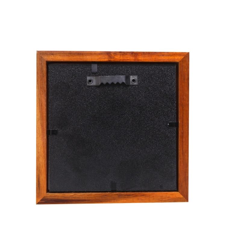 3x3 Tiny Shadow Box Frame, Acacia Wood, Acrylic Front, Brown | Solid acacia wood, clear acrylic front, linen pin board, 0.6-inch depth; for mini photos, pins, coins, flowers and keepsakes - size: 3x3
