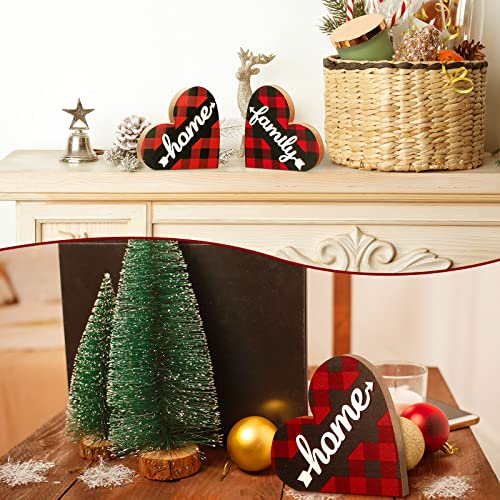 Jetec 2 Pcs Rustic Decorations for Living Room Home Shelf Mantel Table | Rustic Table Centerpiece for Mantel Shelf, Blessed Home Decorations, Decorative Plaques for Dining Living Room Gift - style: Stylish Style