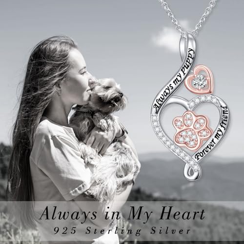925 Silver Paw Print Pet Urn Necklace Cremation Memorial Pendant Jewelry | Pet Loss Keepsake Necklace Complete With Filling Kit,Sympathy Gift For Dog Cat Owners Grief Commemoration & Pet Tribute