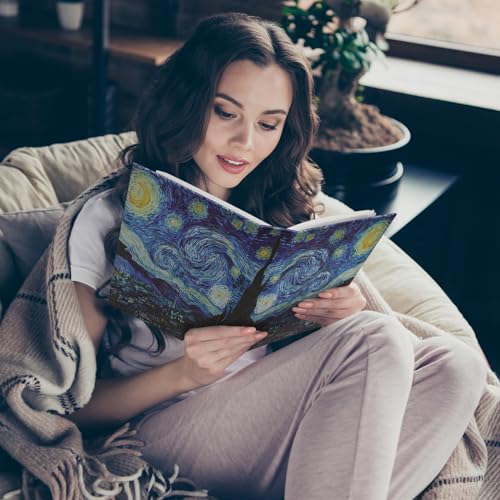 Photo Album 4x6 with 50 Pockets, Small Picture Album with Premium Leather Album Cover, Slip-in Mini Picture Book for Family Wedding Anniversary Baby Vacation Pictures, Starry Night