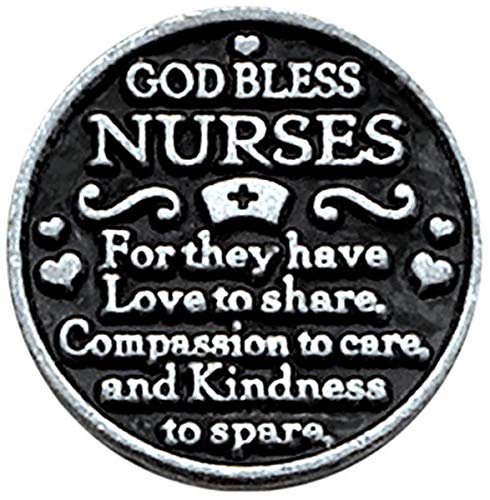 Cathedral Art (Abbey & CA Gift Nurses Pocket Token, 1-Inch, One Size, Silver (PT131) - style: Nurses