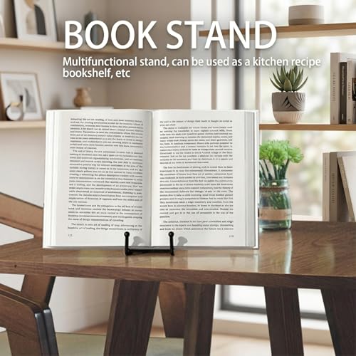 3 Pack 8 Inch Plate Stands for Display, Metal Picture Frame Display Stand | Black Decorative Small Easels for Display, Picture Holder Stand for Book , Photo and Platter, Plaques, Tabletop Art (Black) - size: 8 in