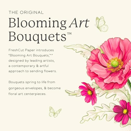 Freshcut Paper Grande Blooming Roses 20.5 Inch Life-Sized 3D Pop Up Cards – Anniversary, Valentine's Day, Mothers Day, Thank You, Gifts for Mom and Her – Includes Notecard and Envelope - color: Blooming Roses, size: Grande