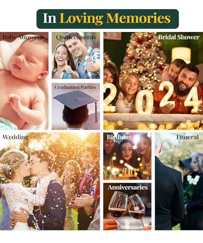 Lankaiva Wedding Guest Book, Guest Book Wedding Reception - Classic Baby Shower Guest Book, 100 Blank Pages for Bridal Shower Birthday Graduation Sign in and Photos, Green - color: Pine Green With Blank Pages