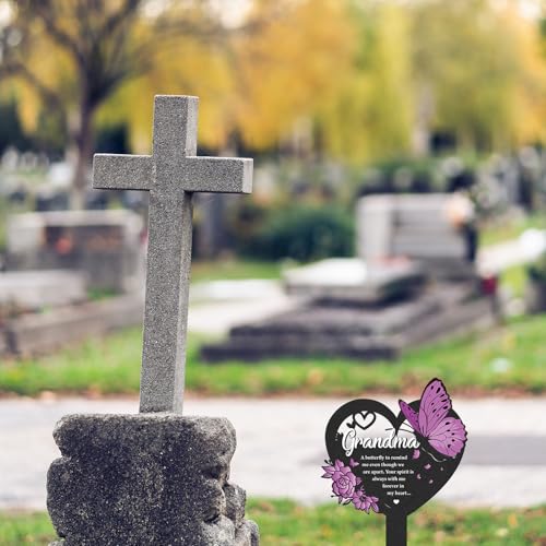 Grave Decorations for Cemetery - Grave Marker for Loss Grandma - style: Grandma