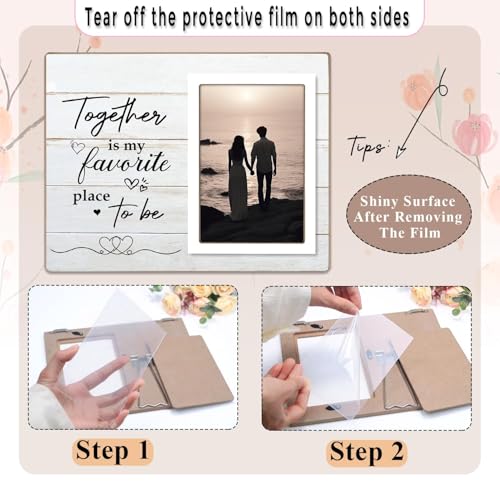 Couple Picture Frames, Love Picture Frames, Engagement Photo Frame, Marriage License Frame, Wedding Picture Frame for Couples, Together is My Favorite Place to Be, Unique Gifts for Valentine's Day 4 x 6Inch Photo