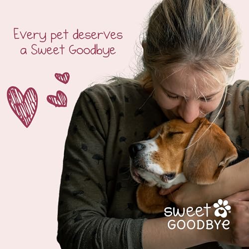 Sweet Goodbye Cocoon Pet Burial & Cremation Kit (Medium, Natural) | Premium Wool Pet Casket & Ceremony Kit for Cats & Dogs | Farewell Your Pet with Love - color: Natural, size: Medium