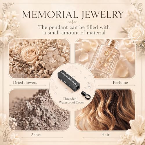 8 Sets Family Tree 3 Inches Urns Necklace for Human Ashes Small Cremation Urn Keepsake of Loved One Pet Ash Holder for Sharing Memorial a Limb Has Fallen from The Family Tree (Stylish)