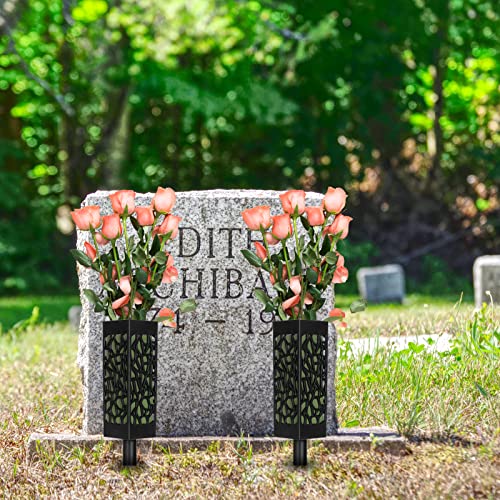 Cemetery Vases for Grave with Spikes Foam Drainage Holes