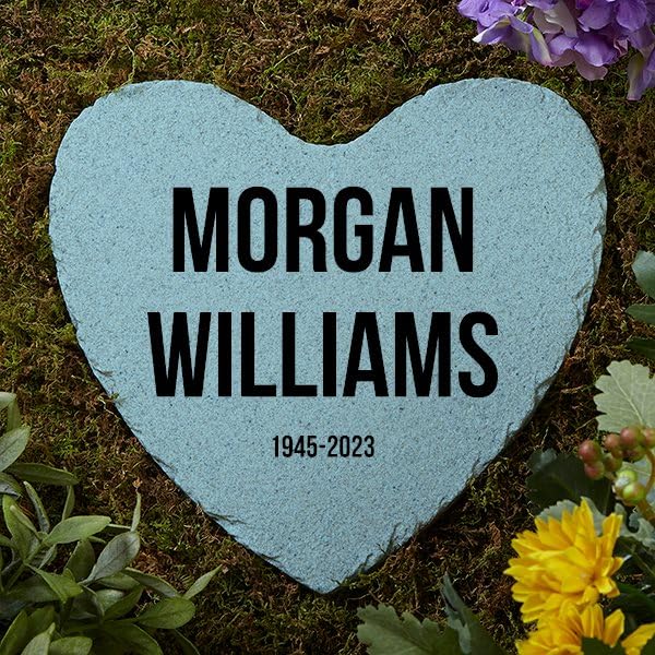 Personalization Universe Expressions Personalized Garden Stone, Memorial Garden Stones for Loss of Loved One, In Loving Memory Rock for Mothers Day Gifts, Sympathy Stones for Loss of Loved One