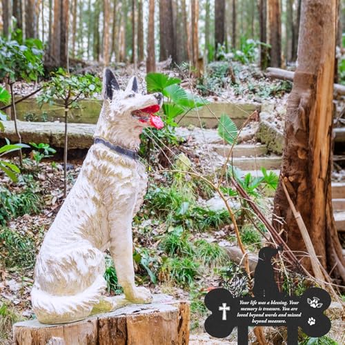 Dog Memorial Grave Stakes - Loss of Pets Cemetery Markers - style: Dog