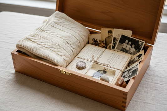 How to Create a Memory Box from Clothing, Letters, and Small Keepsakes