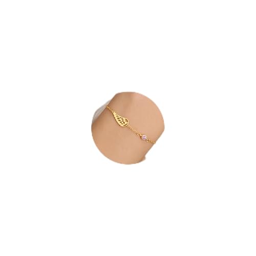 Sympathy Gifts for Loss of Loved One Angel Wing Memory Bracelet Sorry for Your Loss Gifts Gold Plated Birthstone Bracelets for Women Memorial Remembrance Birthday Jewelry - color: 10 October