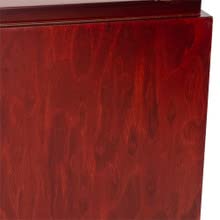 Valley View Medium Wood Urn - Burlwood/Cherry Finish, Wooden Urn for Ashes, Medium Sized Cremation Urn